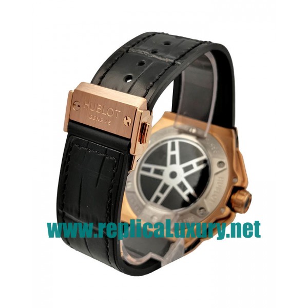 Men Rose Gold And Steel Hublot Big Bang 411.OX.1180.LR.WPT15 48MM Black Dials Replica Watches UK