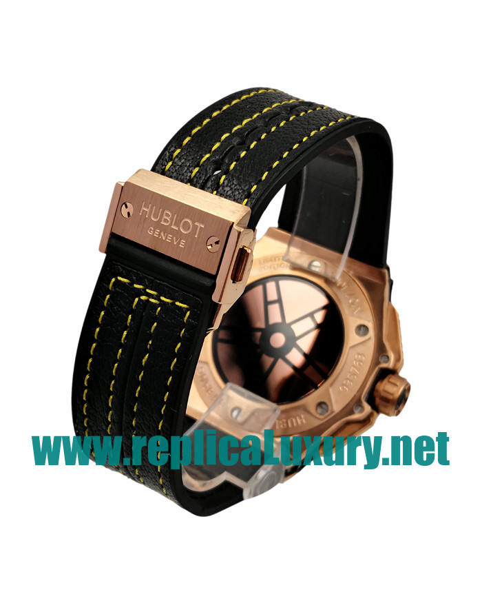 Men Rose Gold Hublot Big Bang Ferrari 401.OX.0123.VR 48MM Black Dials Replica Watches UK