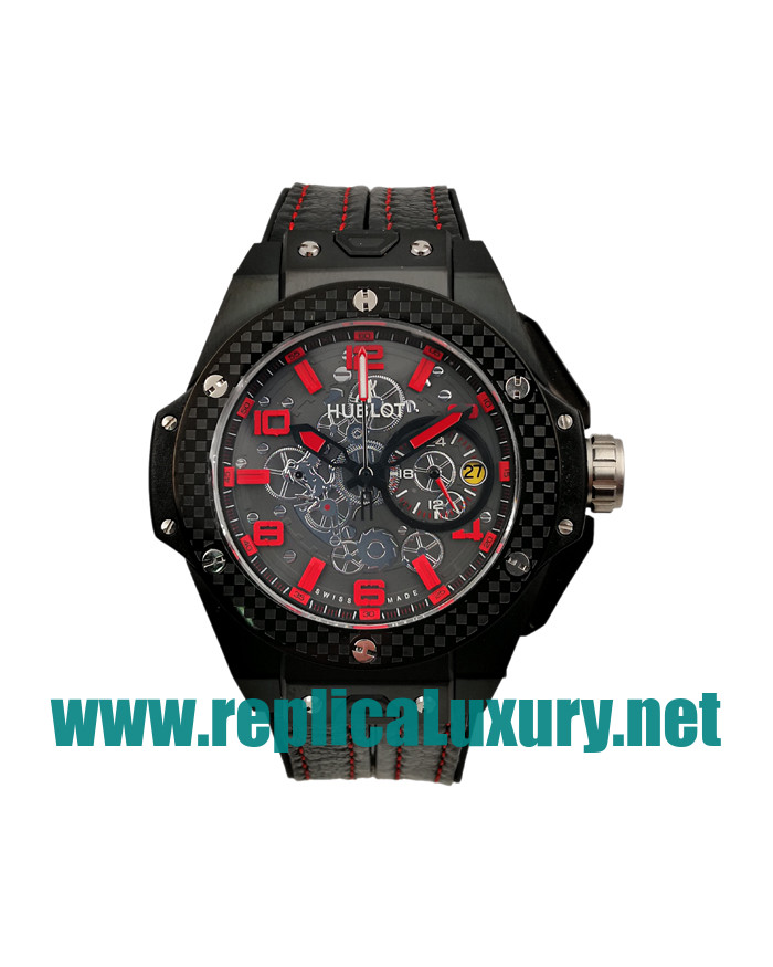 Men Tungsten Steel Hublot Big Bang Ferrari 402.QU.0113.WR 48MM Black Dials Replica Watches UK