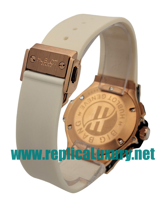 Women Rose Gold Hublot Big Bang 341.PE.230.RW.114 37MM White Dials Replica Watches UK