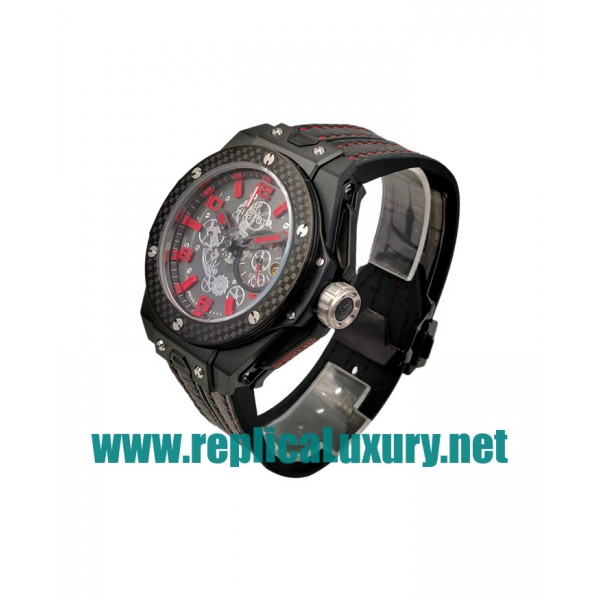 Men Tungsten Steel Hublot Big Bang Ferrari 402.QU.0113.WR 48MM Black Dials Replica Watches UK