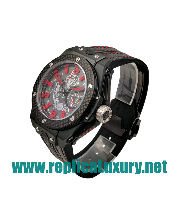 Men Tungsten Steel Hublot Big Bang Ferrari 402.QU.0113.WR 48MM Black Dials Replica Watches UK