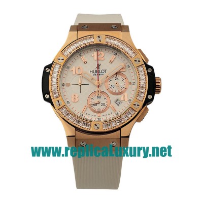 Women Rose Gold Hublot Big Bang 341.PE.230.RW.114 37MM White Dials Replica Watches UK