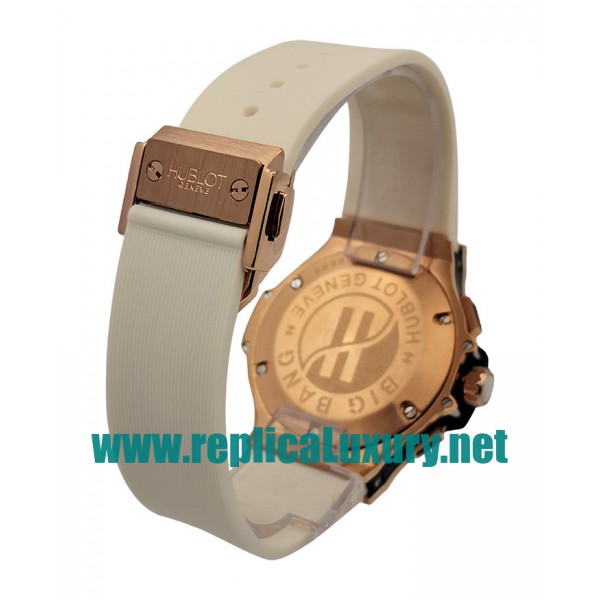Women Rose Gold Hublot Big Bang 341.PE.230.RW.114 37MM White Dials Replica Watches UK